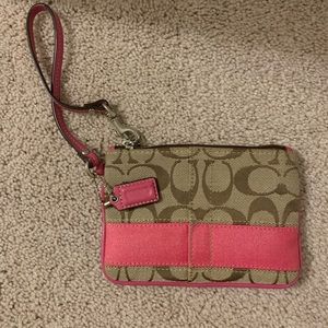 Pink coach wallet